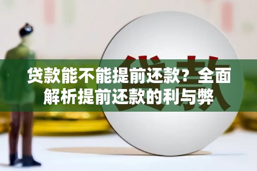 元长贷款能不能提前还款？全面解析提前还款的利与弊