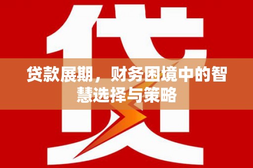 元长贷款展期，财务困境中的智慧选择与策略