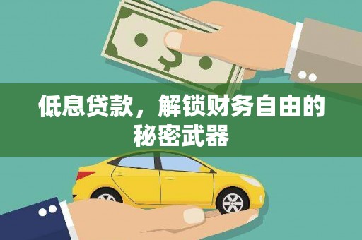 元长低息贷款，解锁财务自由的秘密武器