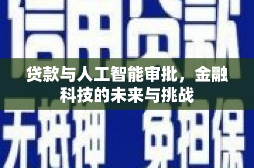 元长贷款与人工智能审批，金融科技的未来与挑战