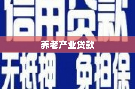 元长养老产业贷款