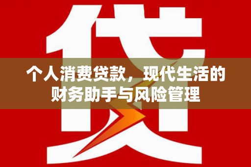 元长个人消费贷款，现代生活的财务助手与风险管理
