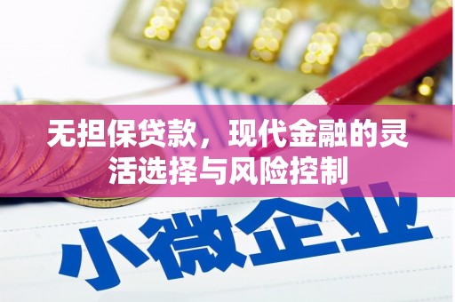 元长无担保贷款，现代金融的灵活选择与风险控制