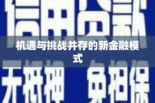 元长机遇与挑战并存的新金融模式