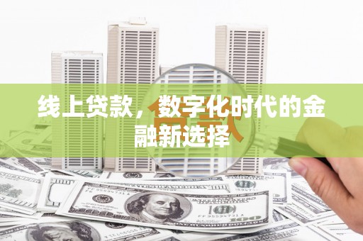 元长线上贷款，数字化时代的金融新选择