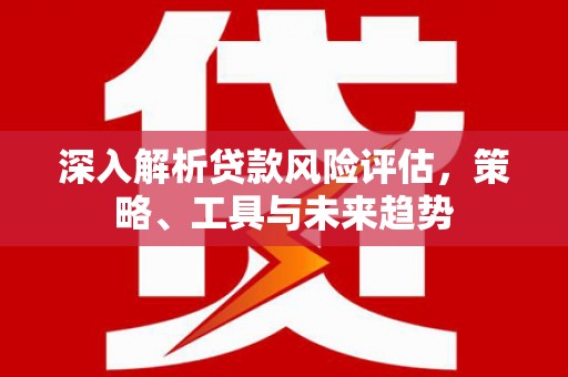 元长深入解析贷款风险评估，策略、工具与未来趋势
