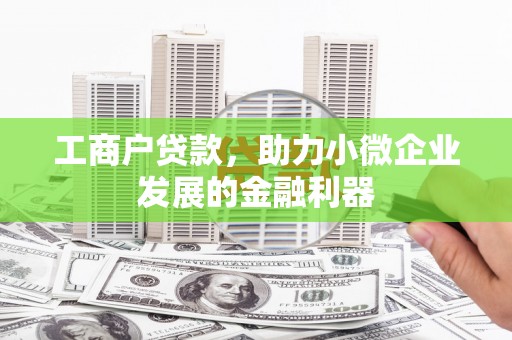 元长工商户贷款，助力小微企业发展的金融利器