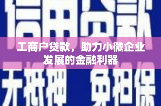 元长工商户贷款，助力小微企业发展的金融利器