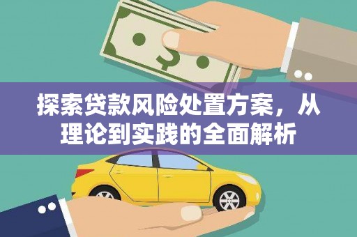 元长探索贷款风险处置方案，从理论到实践的全面解析