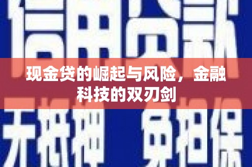 元长现金贷的崛起与风险，金融科技的双刃剑