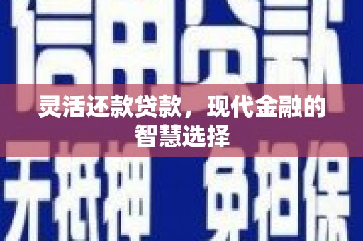 元长灵活还款贷款，现代金融的智慧选择