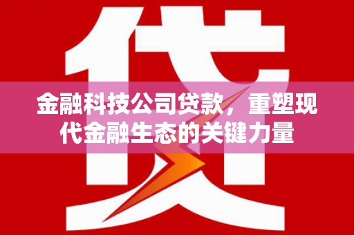 元长金融科技公司贷款，重塑现代金融生态的关键力量