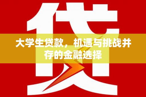元长大学生贷款，机遇与挑战并存的金融选择