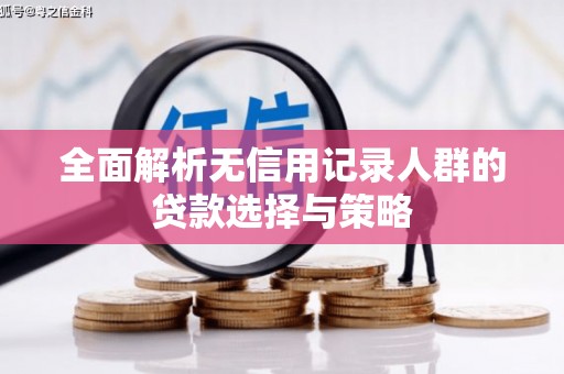 元长全面解析无信用记录人群的贷款选择与策略
