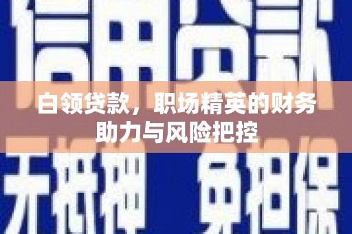 元长白领贷款，职场精英的财务助力与风险把控